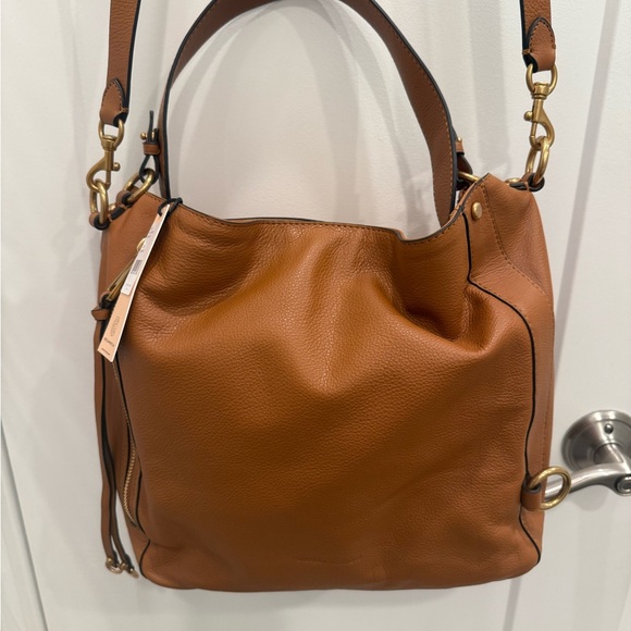 Rebecca Minkoff Tan Mab Leather Hobo Bag - Picture 3 of 13